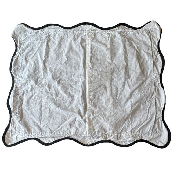 Pottery Barn Teen Emily & Meritt The Scallop TWIN Duvet Cover + Sham - Read - Picture 13 of 15